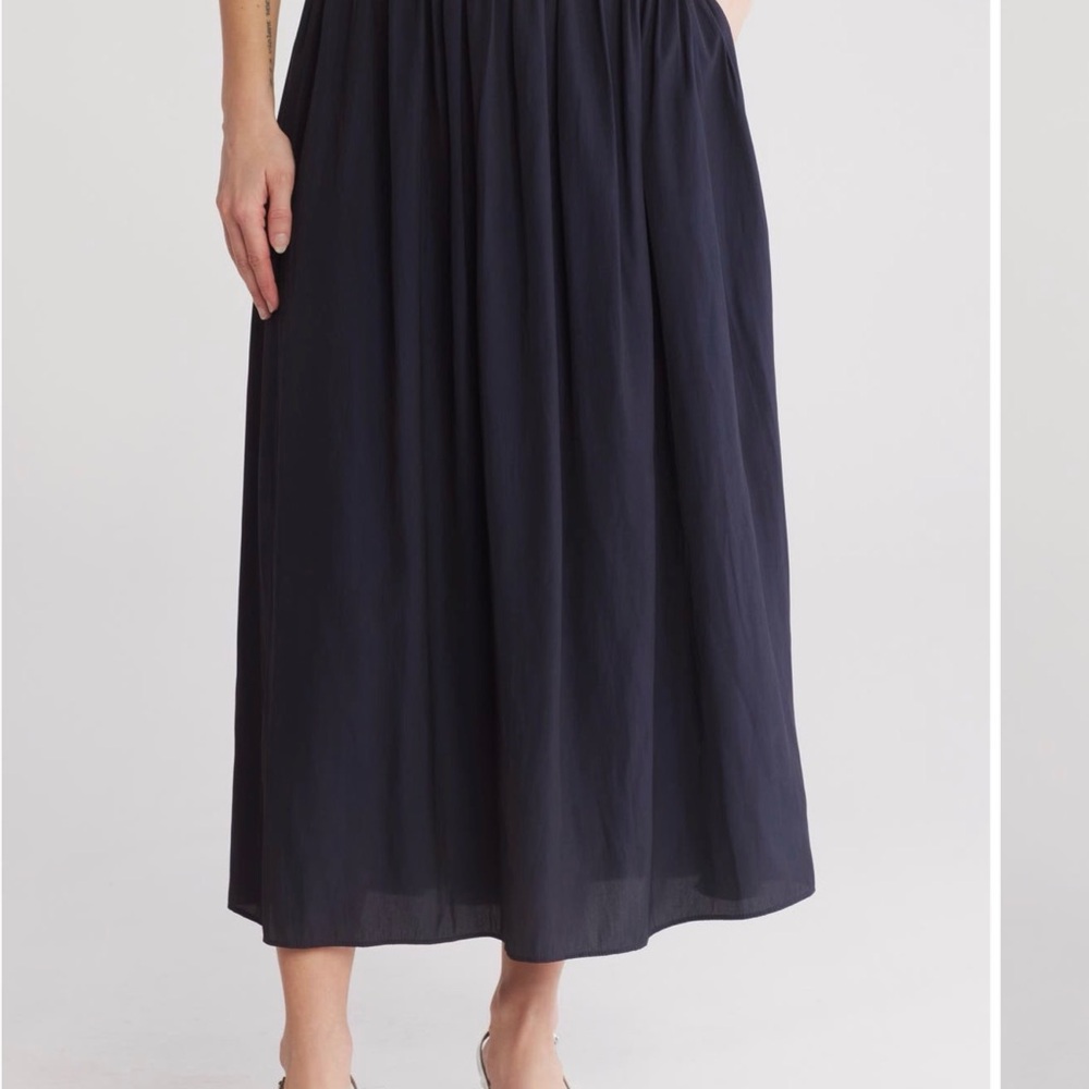 T Tahari Navy Maxi Skirt